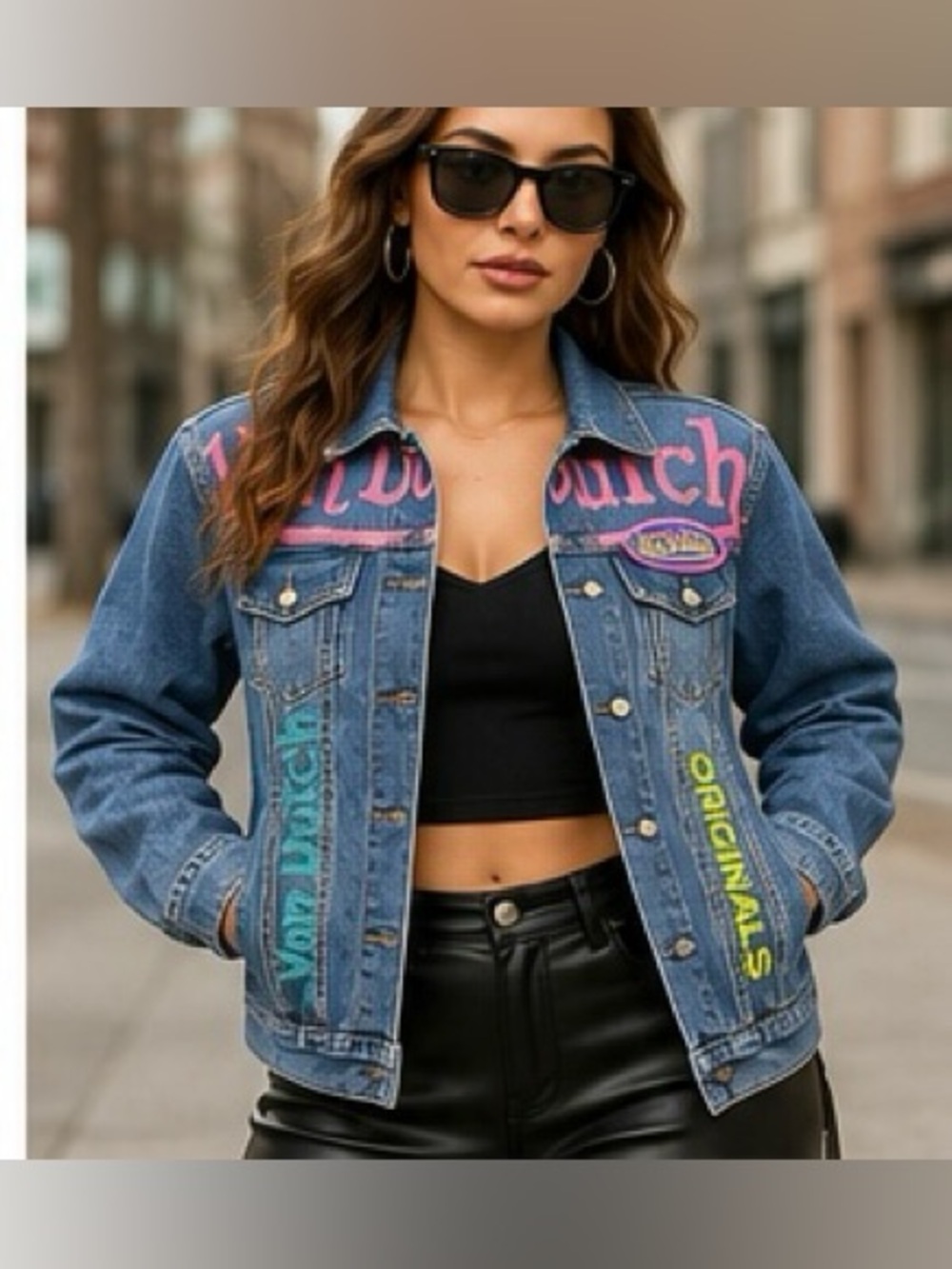 Von Dutch Originals Jean Jacket Y2K| Size Medium